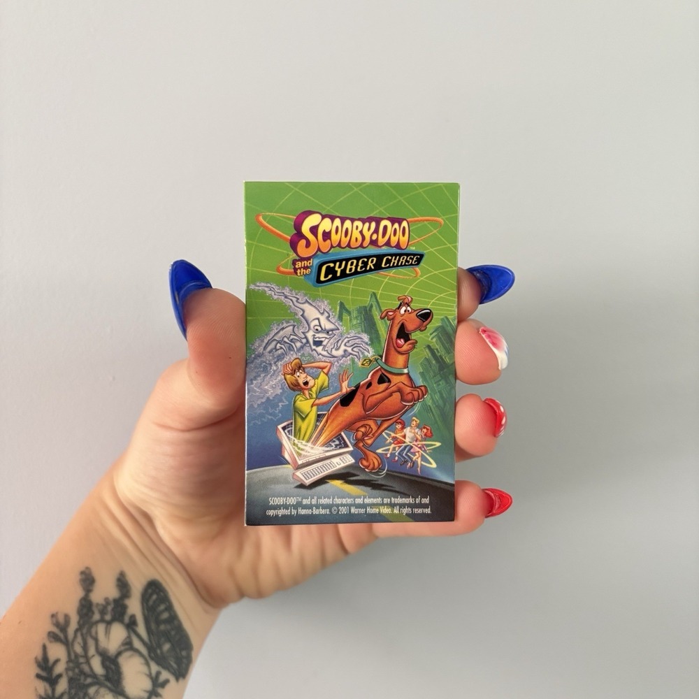 Vintage Y2K Scooby Doo and The Cyber Chase Promo Button‎ Pin Movie Shaggy 2000s
